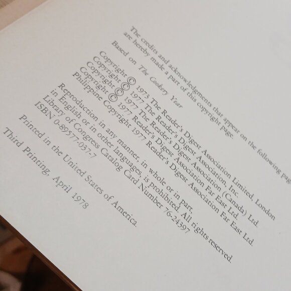 1978 Reader's Digest Creative Cooking Cookbook & Facts About Food Pamphlet - Picture 7 of 16